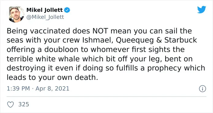 People Are Cracking Up At These 30 ‘Being Vaccinated Does Not Mean’ Tweets That Actually Use Pop Culture As Rules