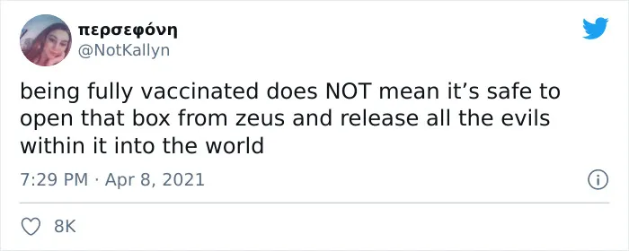 People Are Cracking Up At These 30 ‘Being Vaccinated Does Not Mean’ Tweets That Actually Use Pop Culture As Rules