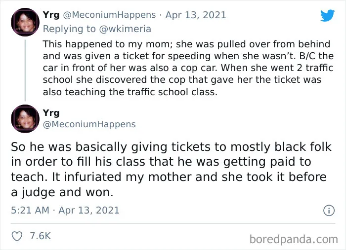 Someone Asks Black People To Share The Most Ridiculous Reason They've Been Stopped By The Police, They Deliver (30 Tweets)