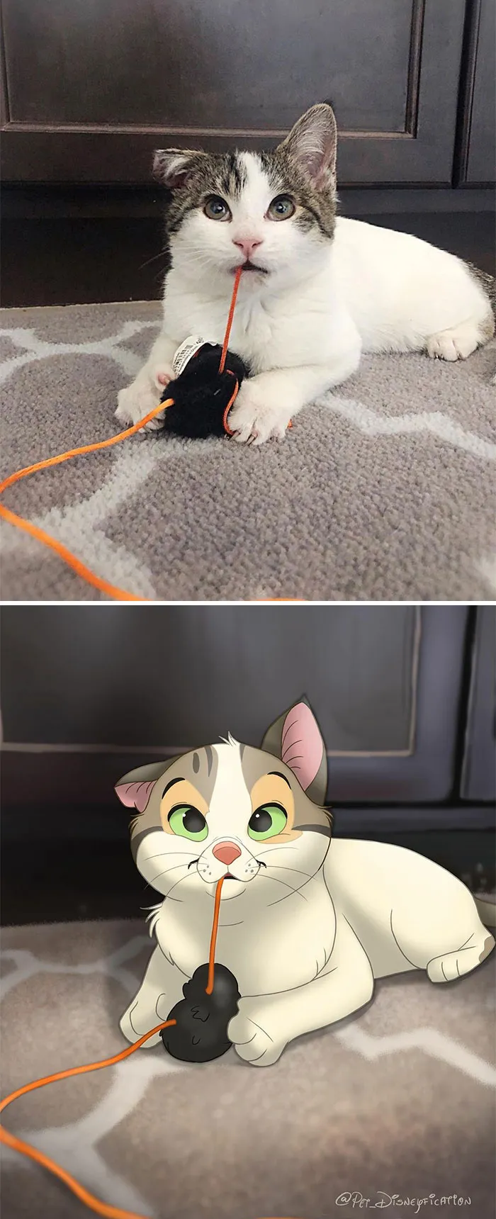 People Send Pics Of Their Pets To This Artist And She Disneyfies Them (30 New Pics)