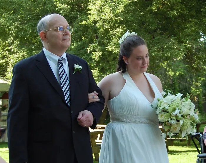 Bride Being Given Away By Her Father