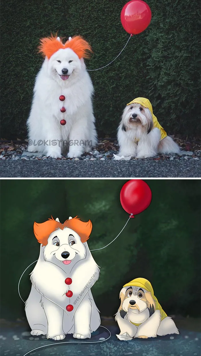 La gente envía fotos de sus mascotas a esta artista y ella las disneyfica (30 imágenes nuevas)