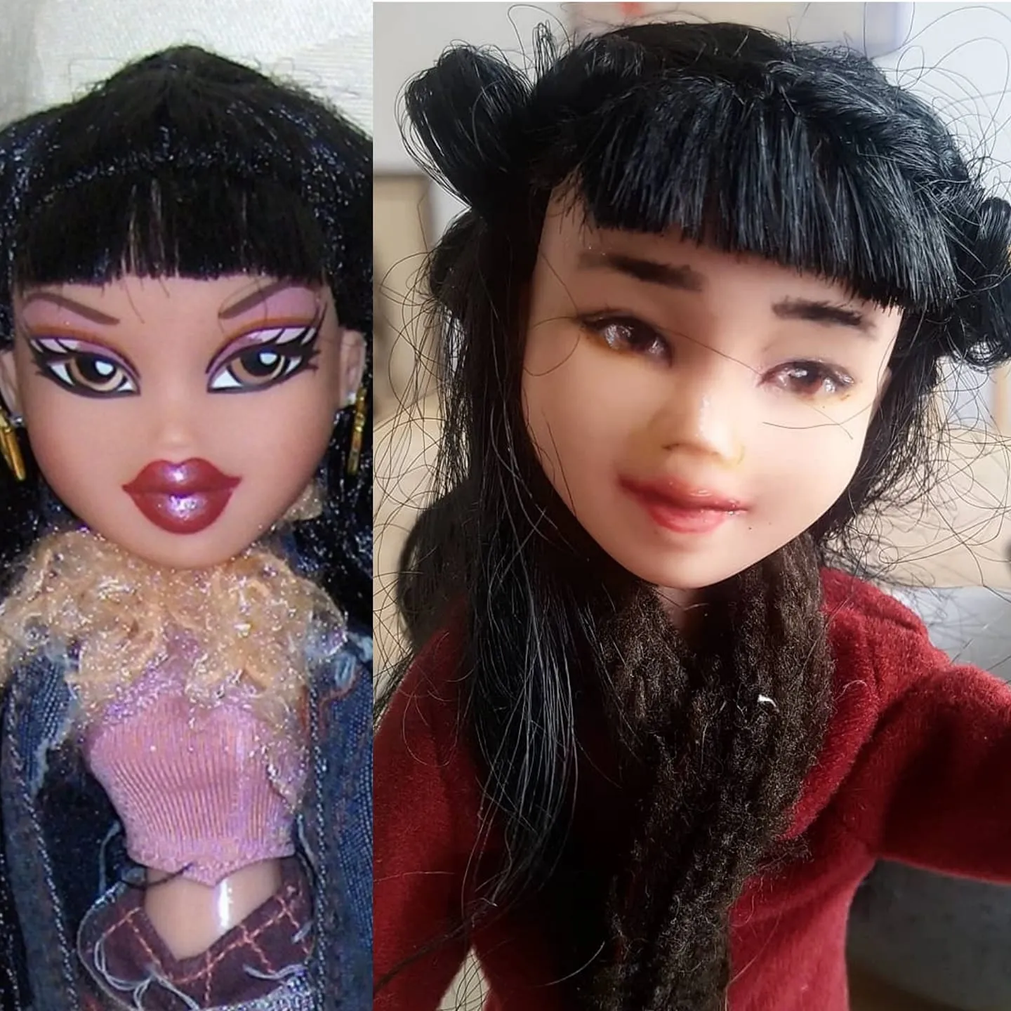 This Artist Repaints Her Daughters "Bimbo" Dolls Into Something Beautiful.