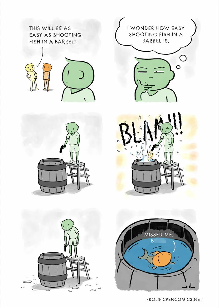 50 Light-Hearted Comics With A Sudden Twist By Yanni Davros
