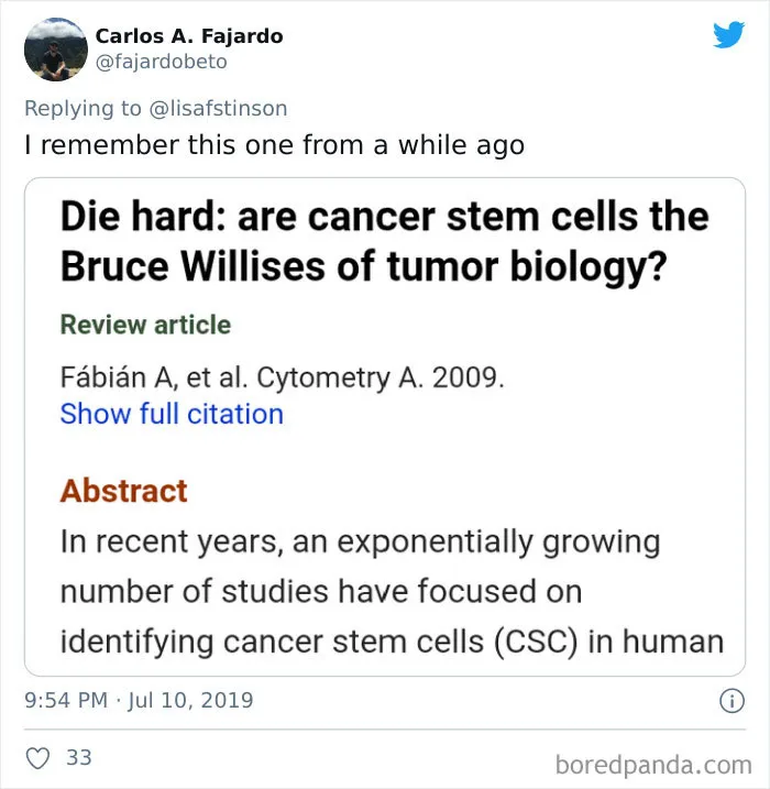 30 Paper Titles From Scientists With A Sense Of Humor, As Shared On This Twitter Thread