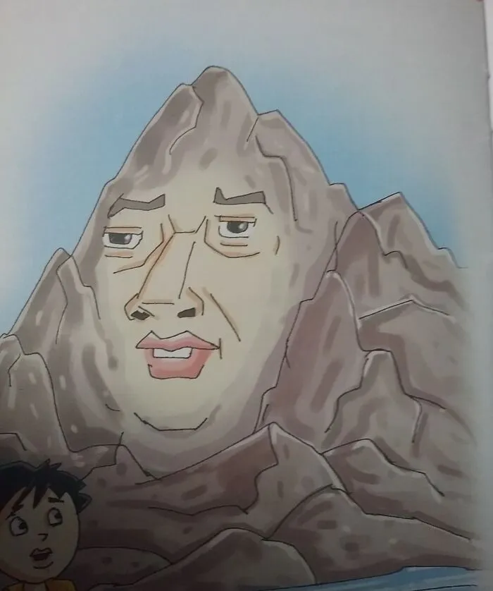 This Is The Himalaya Man From My Other Hindi Book. Its Weird, Which Is What I Like About It, So I Set This As My Wallpaper.