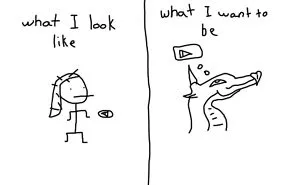 Hey Pandas, Draw Yourself And Then Draw What You Want To Look Like (Closed)