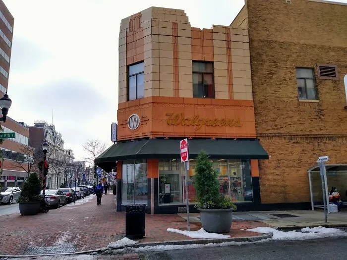 Former Woolworths, Now A Walgreens. It Feels Like A Happy Accident That The Historic "W" Letter Still Works For The Building.