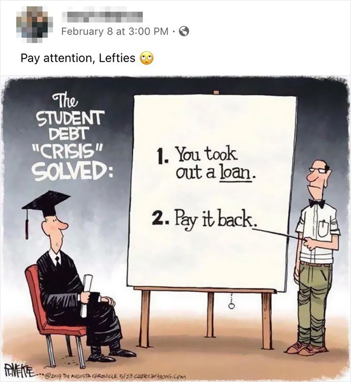 30 Of The Dumbest Points People Saw Americans Make Against Canceling Student Debt