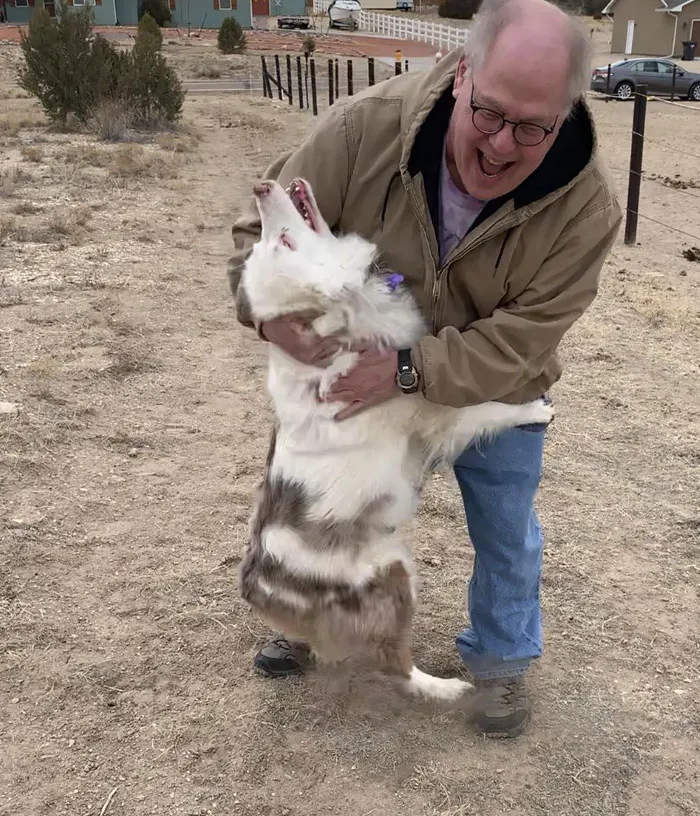 A mi padre le preocupaba que mi perro sordo y ciego no lo reconociera después de un año de cuarentena, pero creo que sí lo hizo