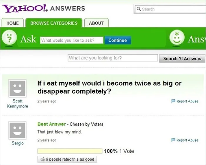 'Yahoo Answers' Is Shutting Down Forever, And Here're 35 Of The Most Epic Screenshots To Remember It By