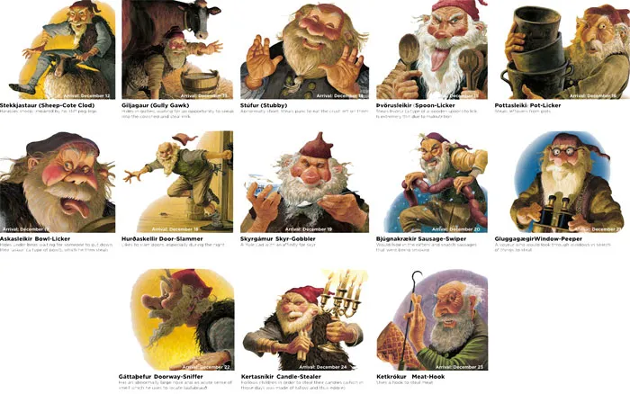 Children Get Christmas Gifts From 13 Yule Lads