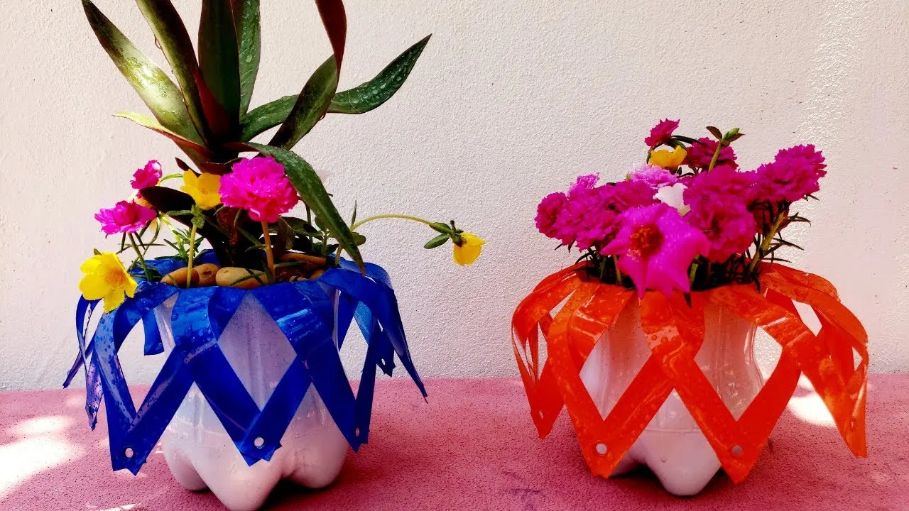 DIY Flower Pot Ideas | Plastic Bottle Recycled Crafts