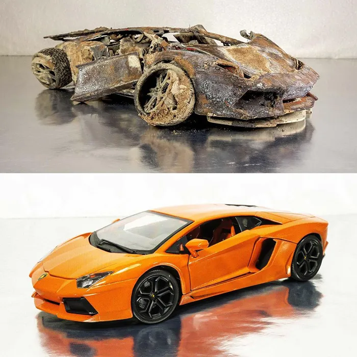 Artist Fully Restores Rusty And Abandoned Car Models, And Here Are His Best 17 Works