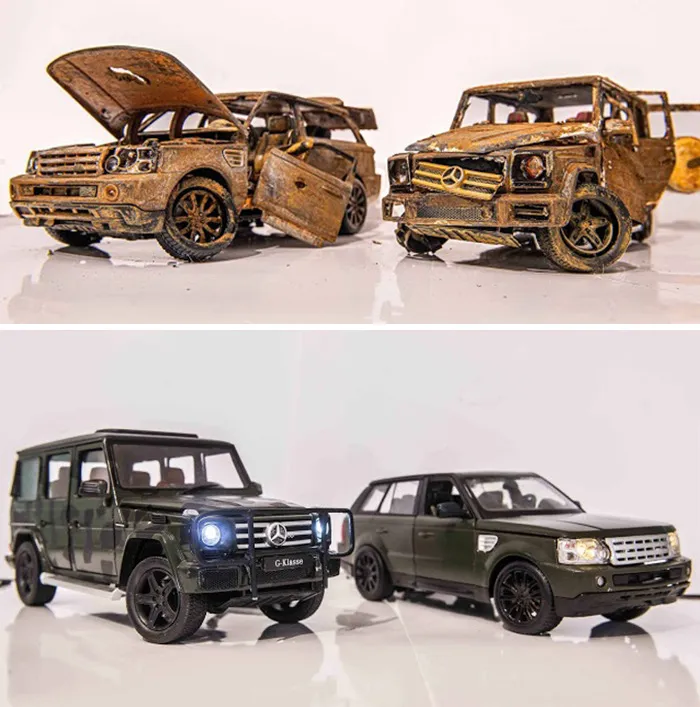 Artist Fully Restores Rusty And Abandoned Car Models, And Here Are His Best 17 Works