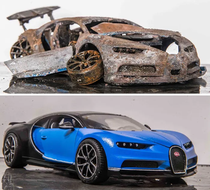 Artist Fully Restores Rusty And Abandoned Car Models, And Here Are His Best 17 Works
