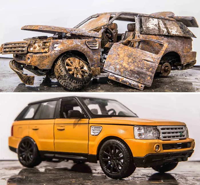 Artist Fully Restores Rusty And Abandoned Car Models, And Here Are His Best 17 Works