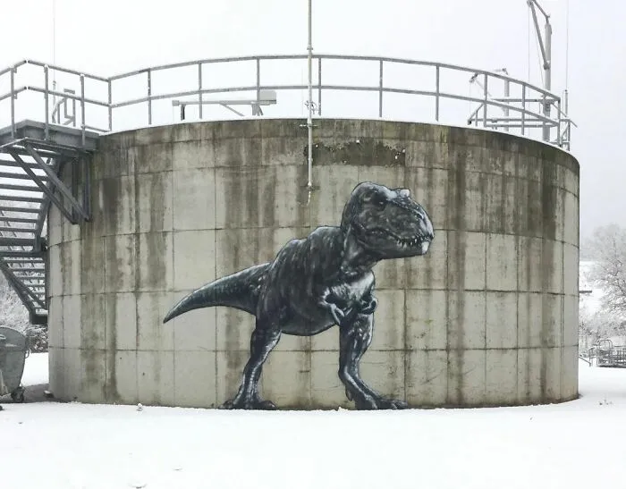 Un artista hace que las calles sean menos aburridas creando grafitis que interactúan con el entorno (30 nuevas fotos)