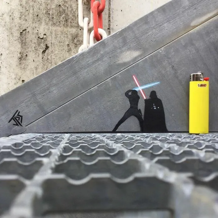 Un artista hace que las calles sean menos aburridas creando grafitis que interactúan con el entorno (30 nuevas fotos)