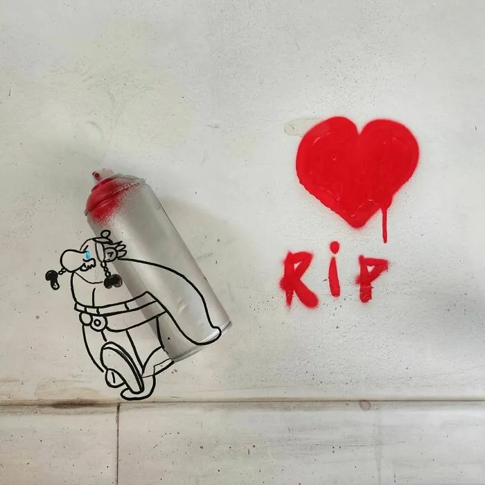 35 Humorous Street Art Pieces Incorporated Into The Streets Of Paris By OakOak (New Pics)
