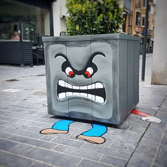 35 Humorous Street Art Pieces Incorporated Into The Streets Of Paris By OakOak (New Pics)