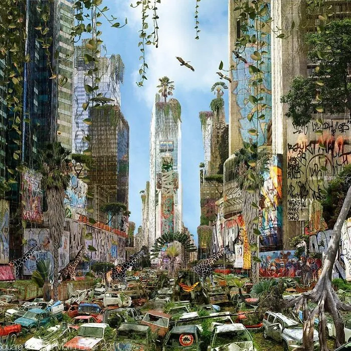 French Artist Creates Surrealistic Art That Shows What An Apocalyptic World Could Look Like (39 Pics)