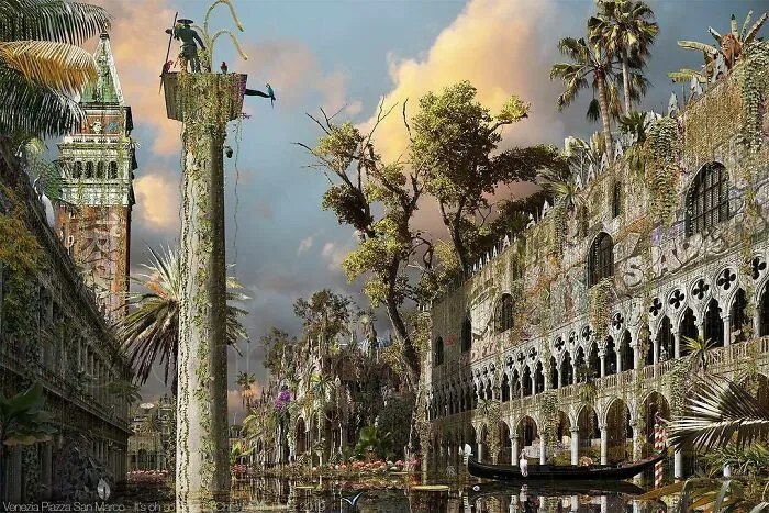 French Artist Creates Surrealistic Art That Shows What An Apocalyptic World Could Look Like (39 Pics)