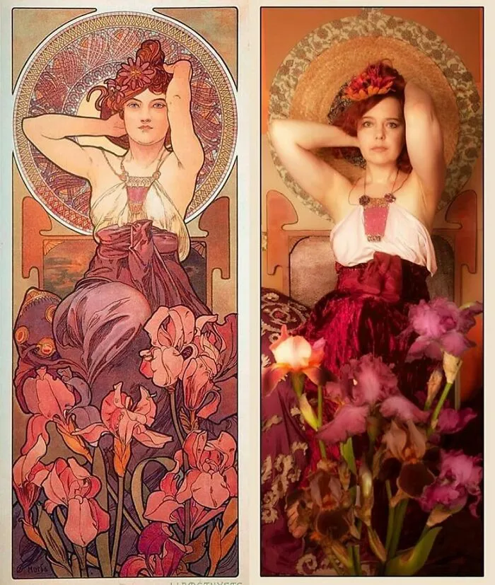 La página de Instagram "Tussen Kunst & Quarantaine" tiene increíbles recreaciones de pinturas