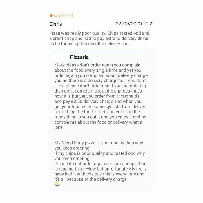 30 Times Restaurants Left Hilarious Replies Under Bad Reviews, Shared By This Instagram Page