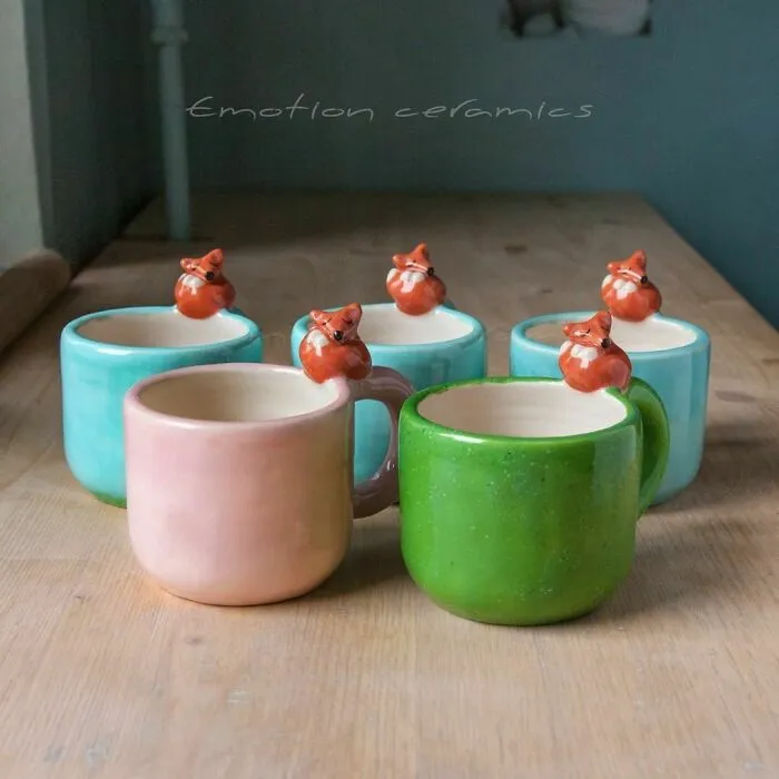 I Handmake Ceramics With Whimsical Animals On Them (44 Pics)