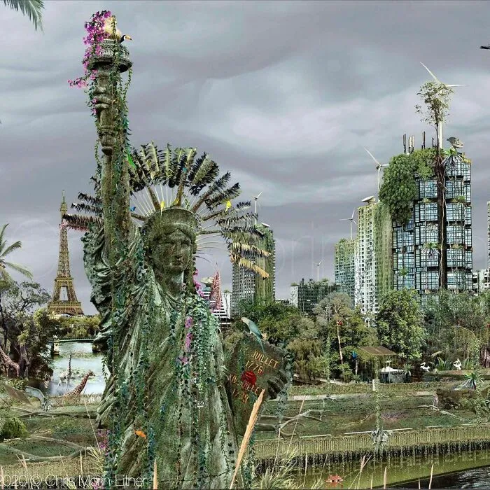 French Artist Creates Surrealistic Art That Shows What An Apocalyptic World Could Look Like (39 Pics)
