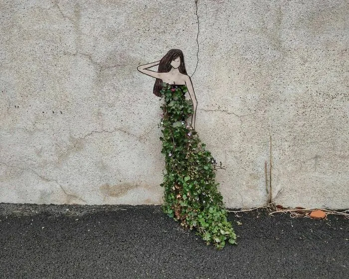 35 Divertidas obras de arte urbano incorporadas a las calles de París, por OakOak