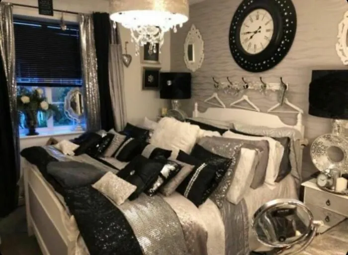 What Time Is It? Time For More Mf’ing Pillows, That’s What Time It Is. Alt Caption: If Your Dollar Store Nye Starter Pack Was A Bedroom