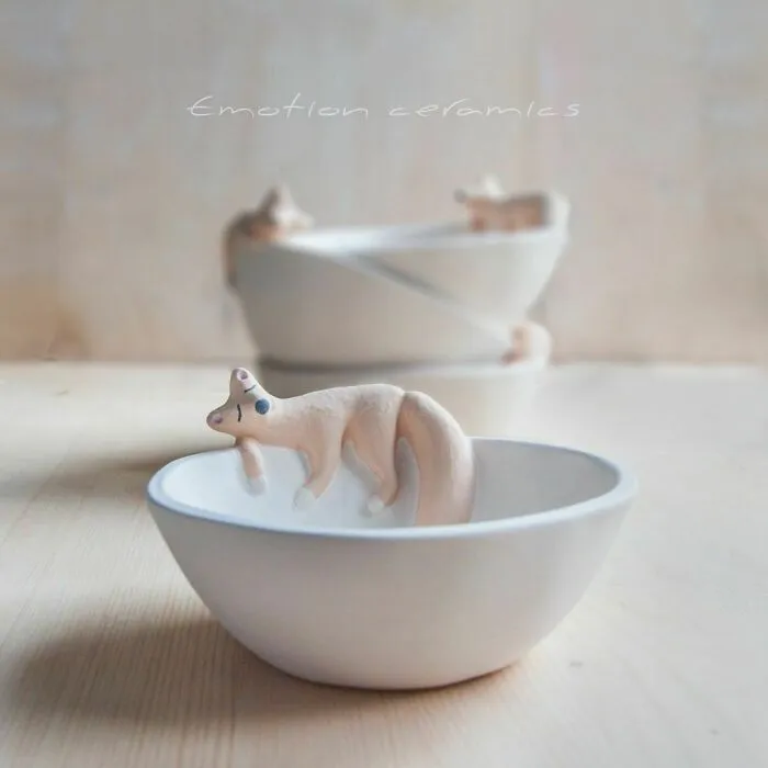 I Handmake Ceramics With Whimsical Animals On Them (44 Pics)