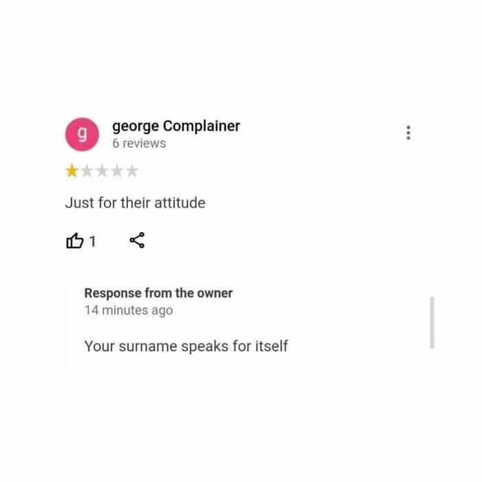 30 Times Restaurants Left Hilarious Replies Under Bad Reviews, Shared By This Instagram Page