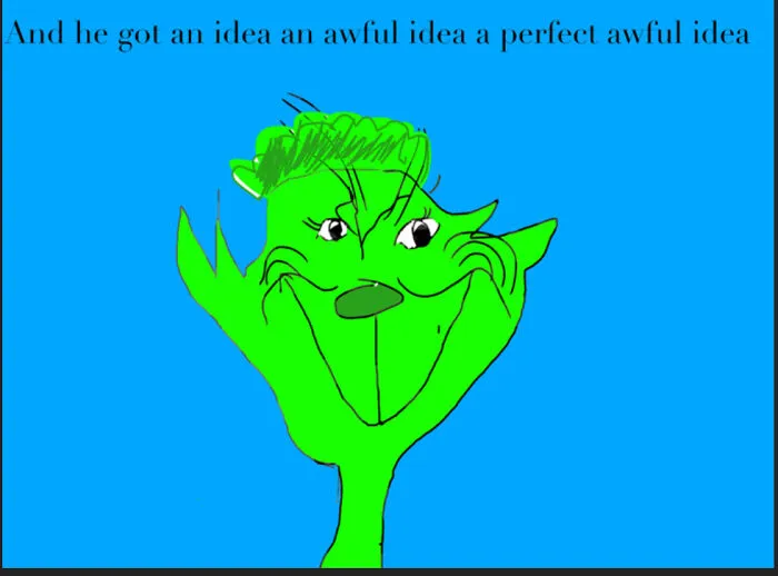 Grinch Doodle