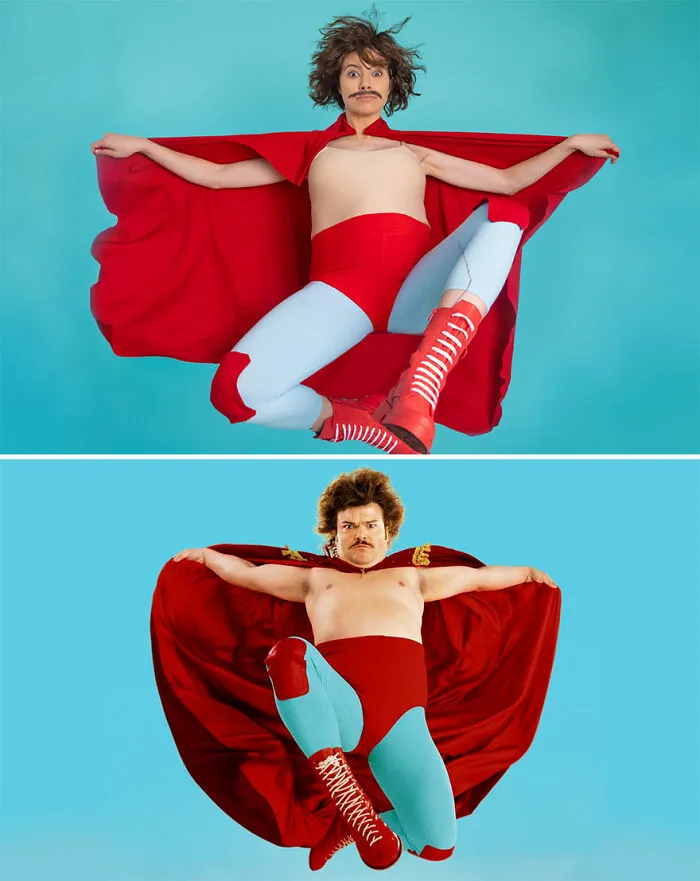 I Had A Maternity Photoshoot Based On The Legendary Roles Jack Black Has Played (11 Pics)