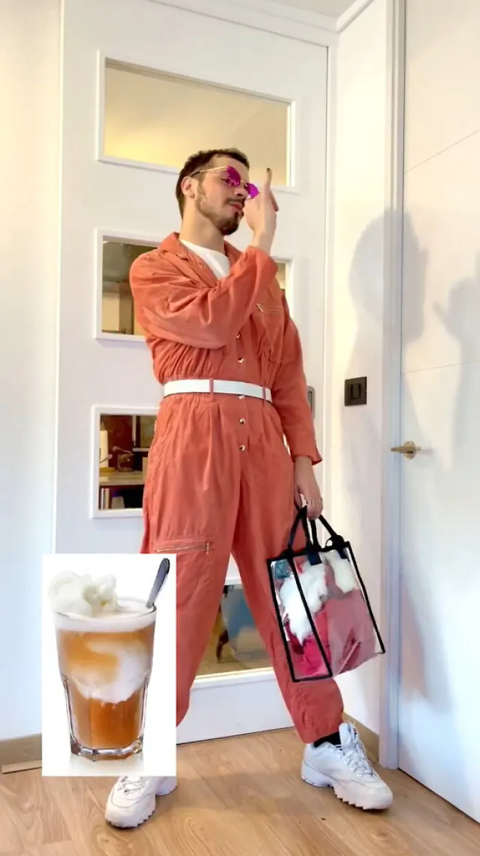 This Designer Goes Viral For Creating Outfits Based On Foods, Drinks, And Cleaning Products (16 Pics)