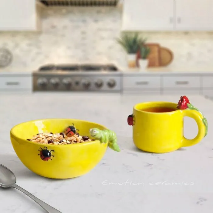 I Handmake Ceramics With Whimsical Animals On Them (44 Pics)