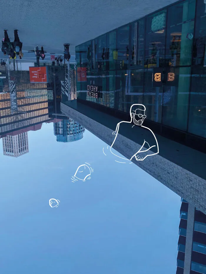 I Take The Pictures Around London And Make Illustrations On Top Of Them To Transform Them Into Something New (12 Pics)