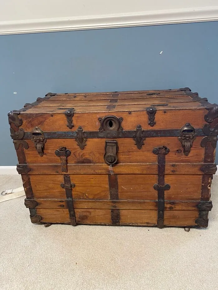 This Trunk That Came Through Elis Island With My Great, Great Grandparents