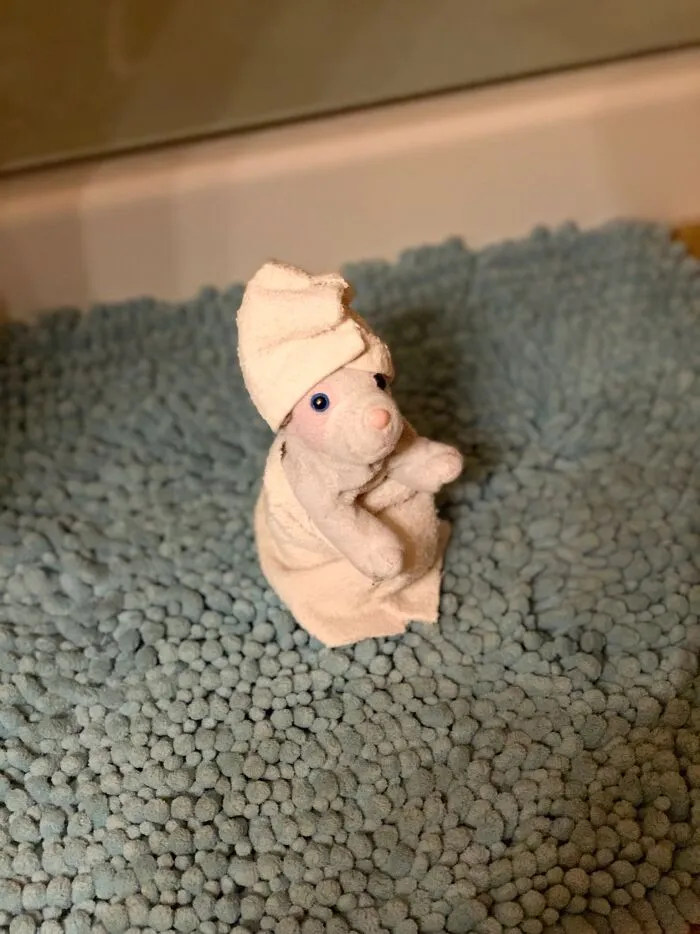 A Nice Shower To Re-Energize His Little Body