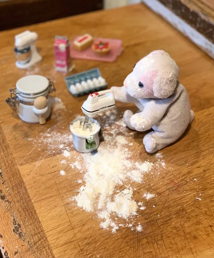 Is That Going To Be A Surprise Cake For His Mommy?