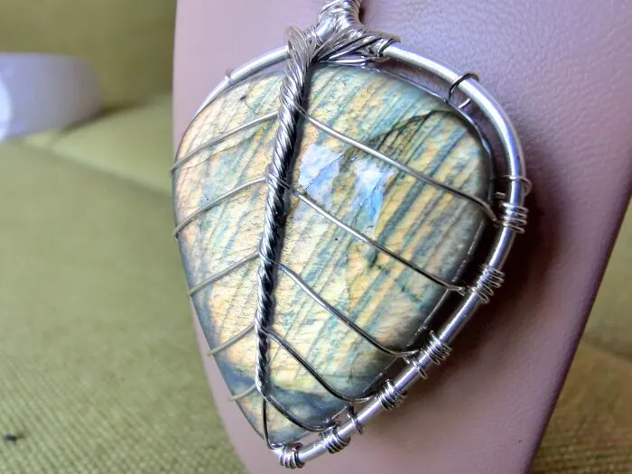 Some Close Up Shots Of The Labradorite Pendants I Made