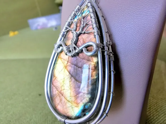 Some Close Up Shots Of The Labradorite Pendants I Made