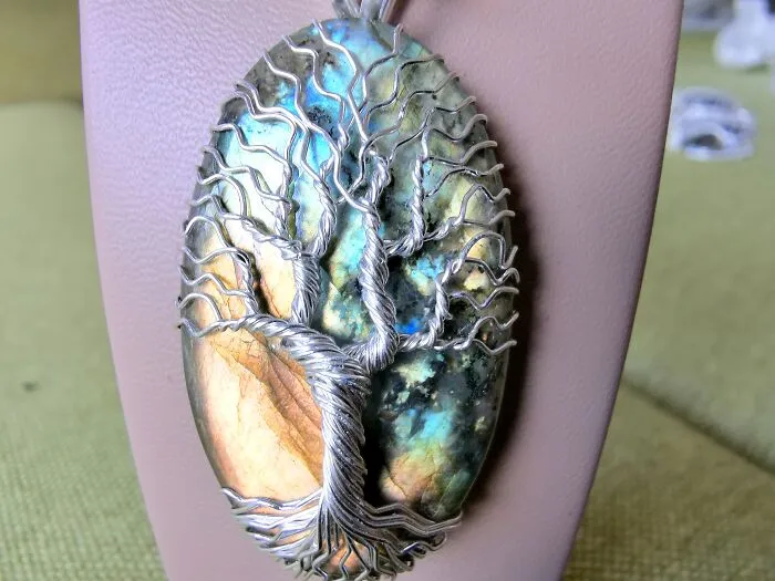 Some Close Up Shots Of The Labradorite Pendants I Made