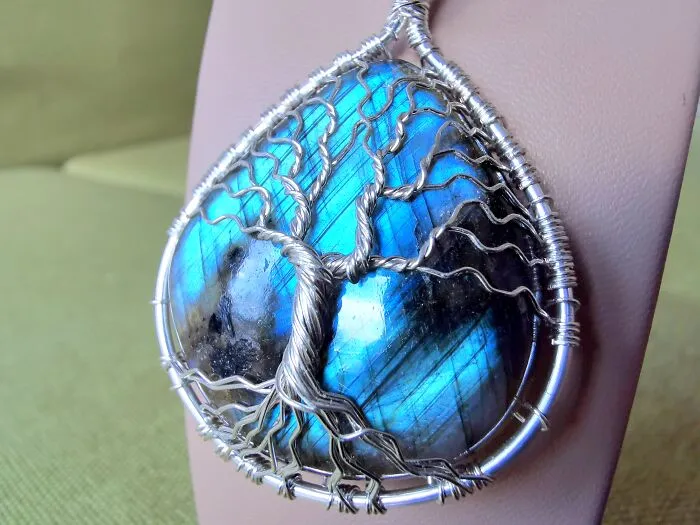 Some Close Up Shots Of The Labradorite Pendants I Made