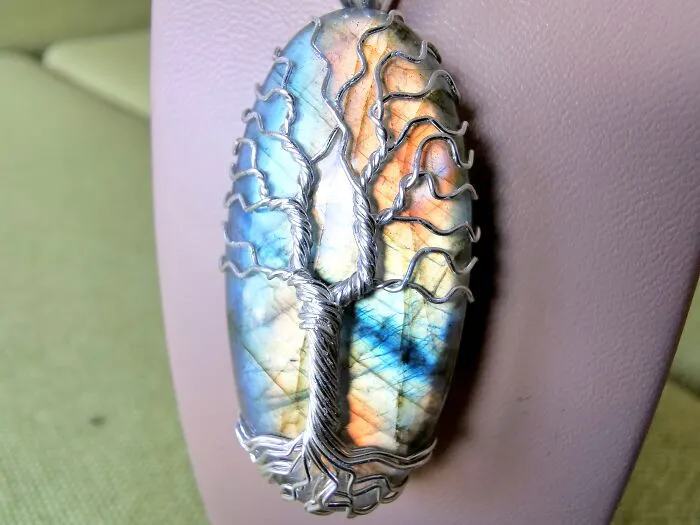 Some Close Up Shots Of The Labradorite Pendants I Made