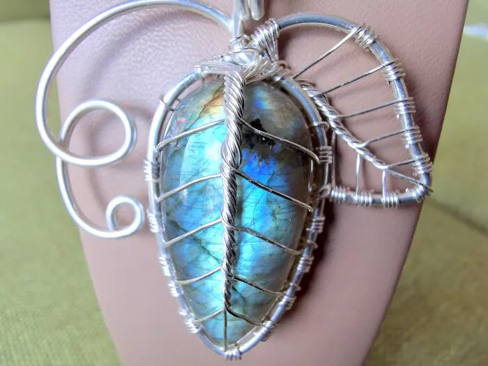 Some Close Up Shots Of The Labradorite Pendants I Made