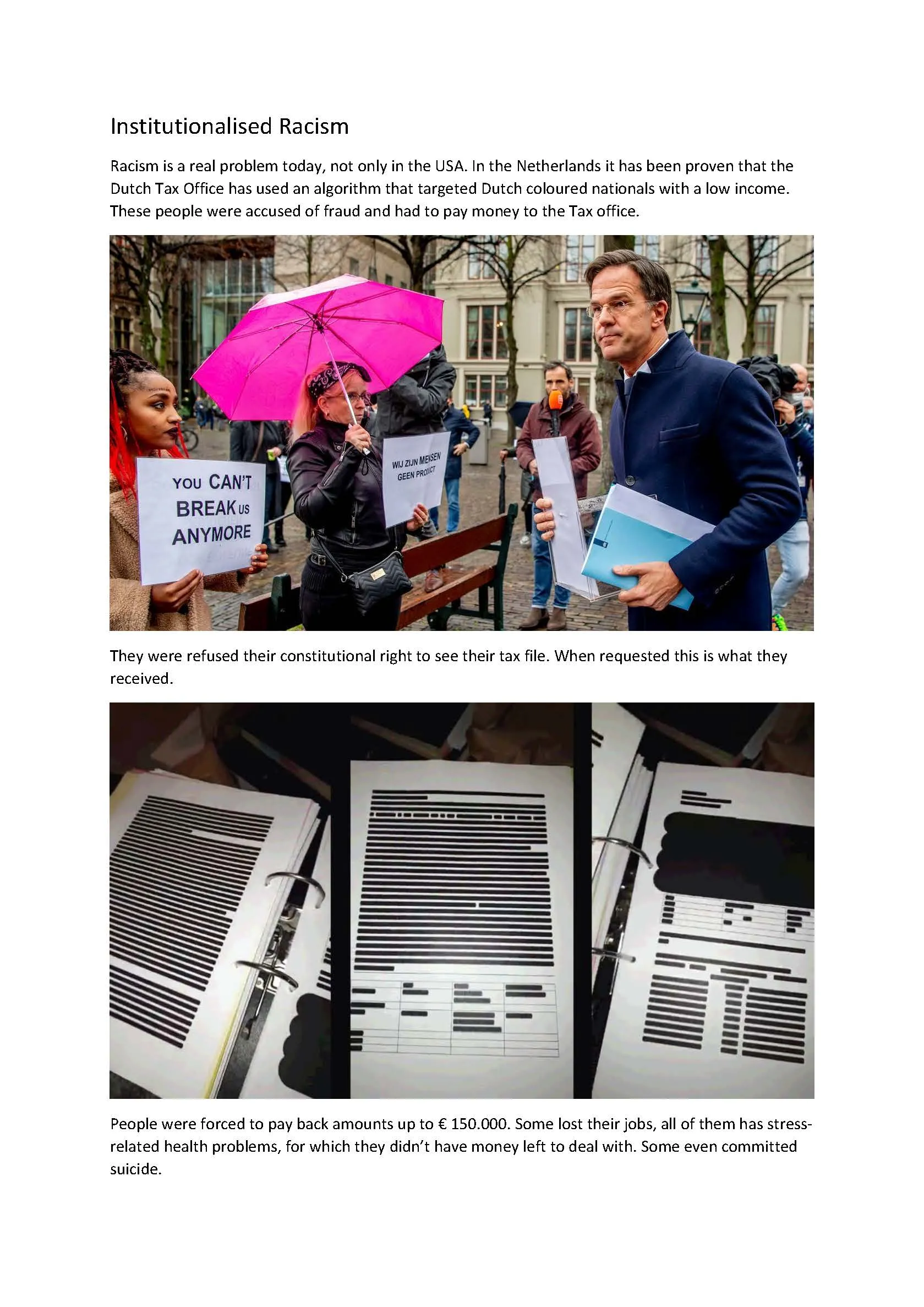 Institutionalised Racism